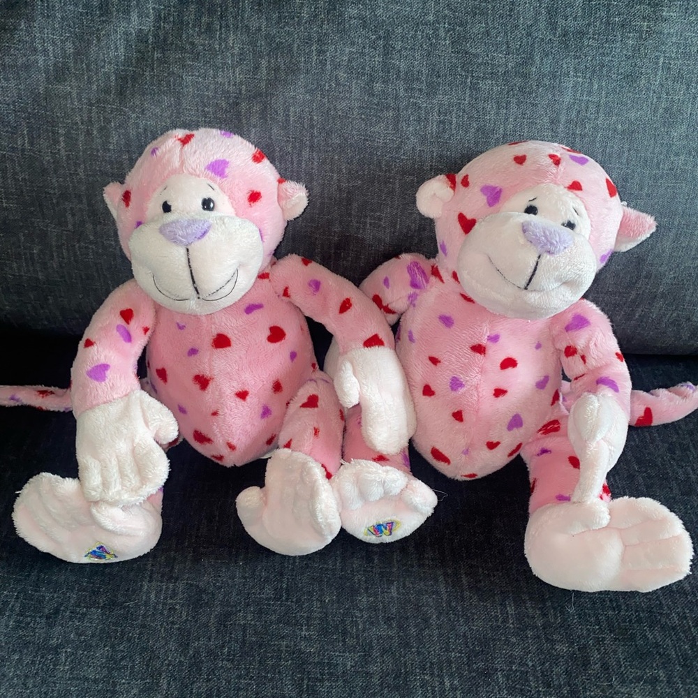 Webkinz Love Monkey HM343 Lot of 2